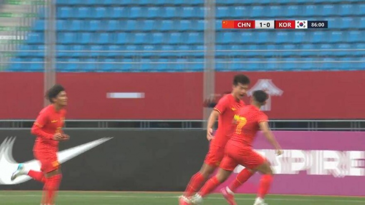 U22國足1-0韓國全場數(shù)據(jù)：控球率49%落后韓國，10射7正領(lǐng)先對手