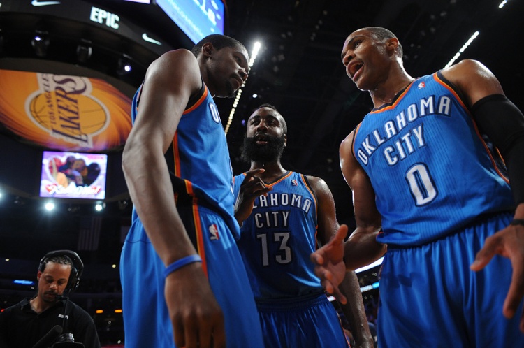 雷霆三少得分全部進(jìn)入歷史前20！他們是NBA歷史最大的如果嗎？