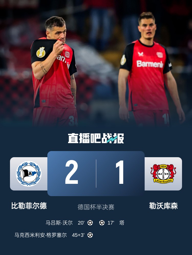 比勒菲爾德是史上第4支晉級德國杯決賽的德丙球隊，此前3隊未奪冠